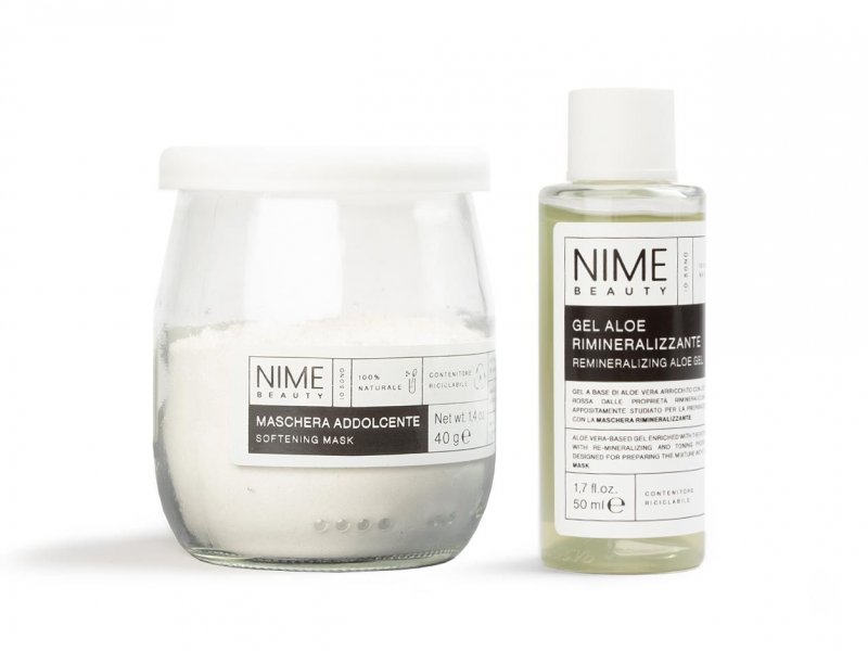 NIME BeautyMaschera Viso Fai da Te Addolcente + Gel Aloe Rimineralizzante